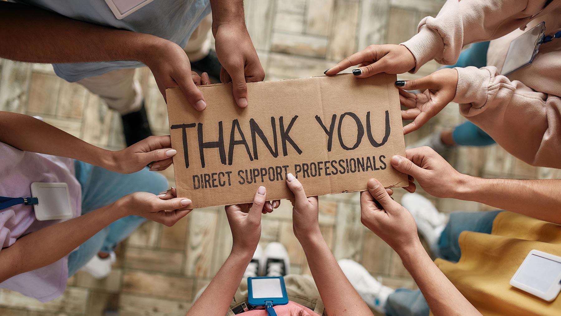 Thank You, Direct Support Professionals Sign
