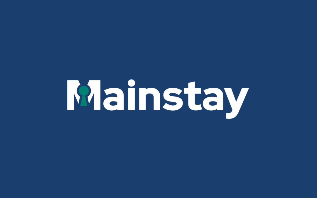 Mainstay logo on a navy blue background