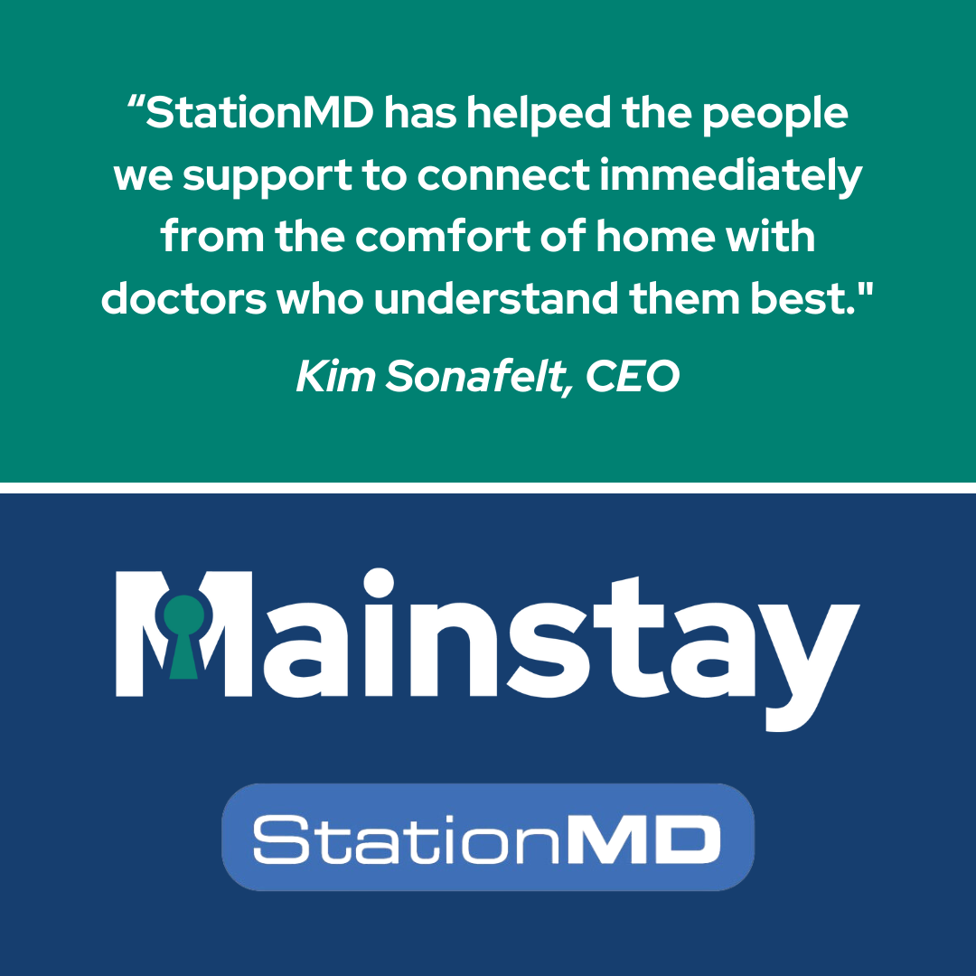 Quote about Station MD and the Mainstay logo