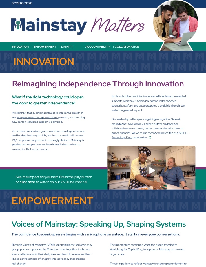 Spring 2026 – Mainstay Matters